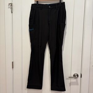 Luly Yang Amazon Uniform‎ Pants Mens Med 32-34  Black Cargo Work Trousers